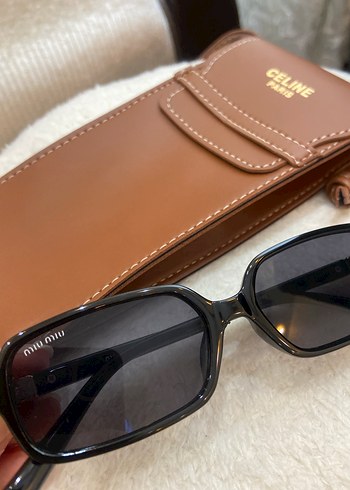 Siyah miu miu marka Kadın Güneş Gözlüğü - Görsel 6