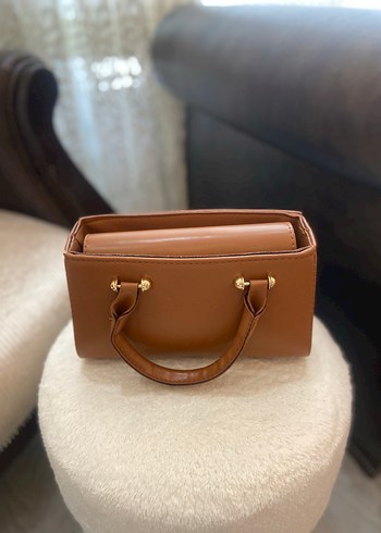 Kahverengi Deri Kadın El Çantası - Görsel 3