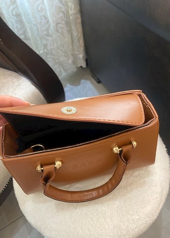 Kahverengi Deri Kadın El Çantası - Görsel 2