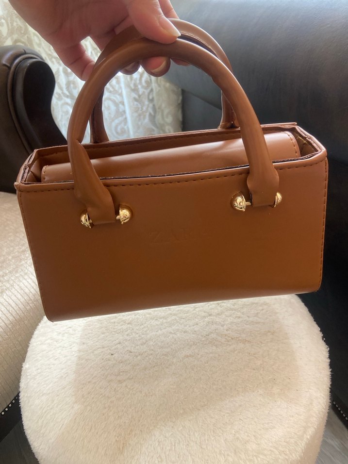 Kahverengi Deri Kadın El Çantası - Görsel 4