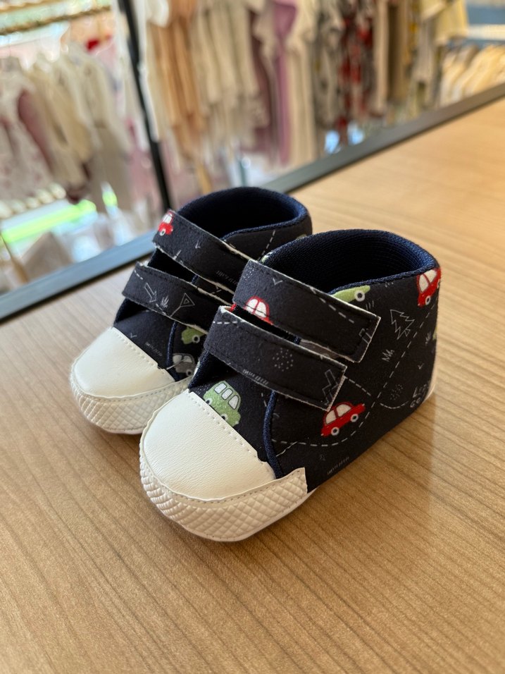 Renkli Baskılı Erkek Bebek İlk Adım Ayakkabısı - Görsel 2