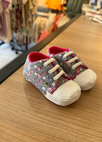 Çiçek Desenli İlk Adım Ayakkabısı - Görsel 2