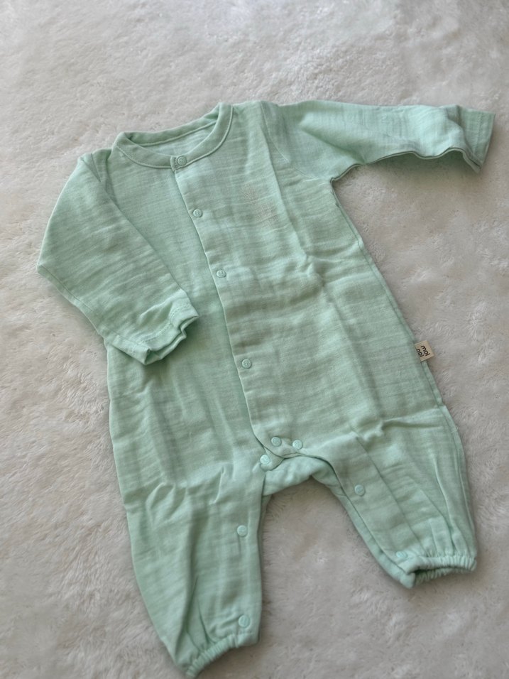 Yeşil Pamuk Bebek Hastane Çıkışı Seti - Görsel 4