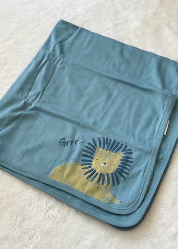 Mavi Baskılı Pamuklu Bebek Erkek hastane çıkışı - Görsel 5