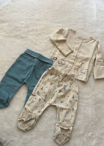 Mavi Baskılı Pamuklu Bebek Erkek hastane çıkışı - Görsel 3