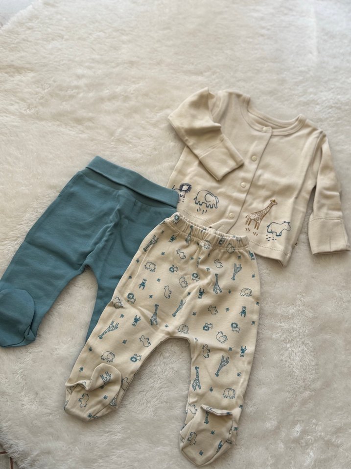 Mavi Baskılı Pamuklu Bebek Erkek hastane çıkışı - Görsel 3