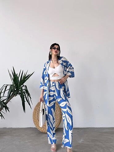 Mavi Kimono Takım