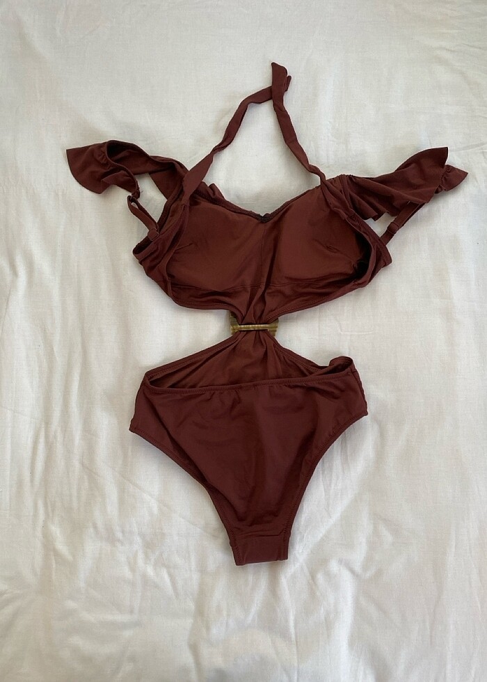 PENTİ kahverengi mayokini - Görsel 4