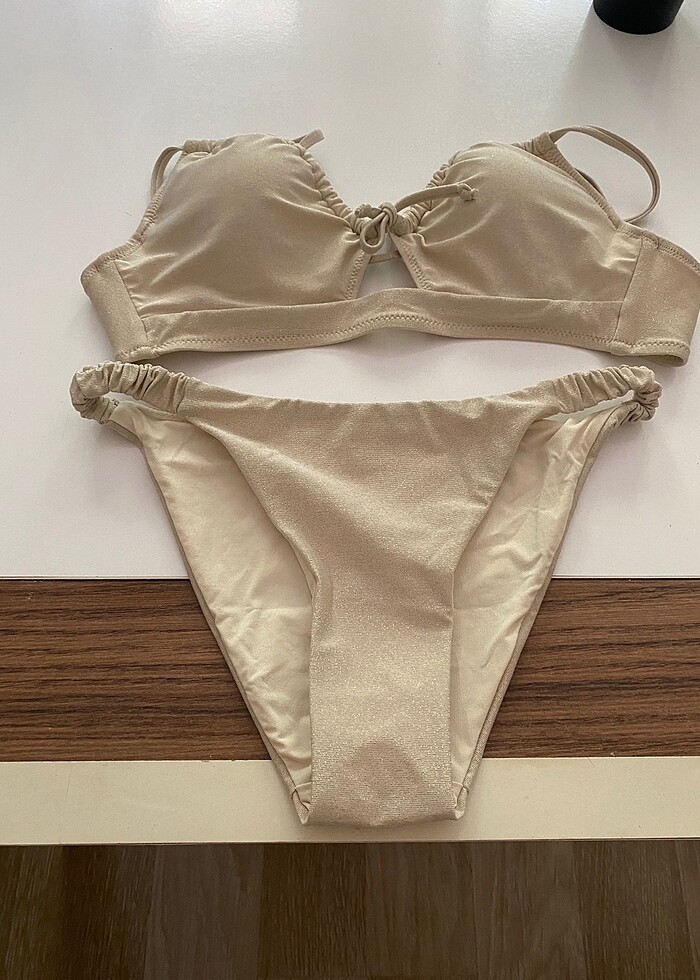 PENTİ simli bej bikini takım - Görsel 3