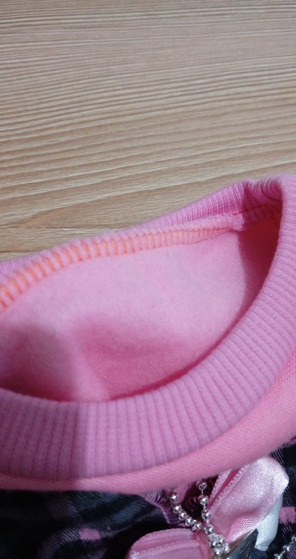 Pembe Kemerli Uzun Kollu Kız Elbisesi - Görsel 3