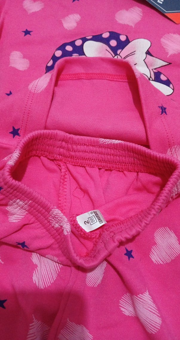 Pembe Baskılı  Bebek Kız Takımı - Görsel 3