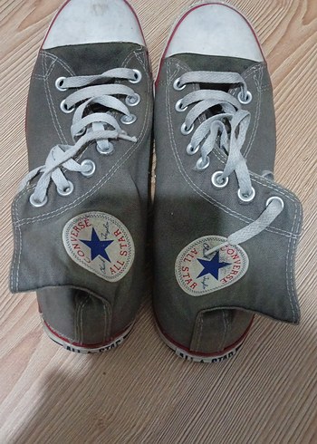 Gri Converse All Star Spor Ayakkabı - Görsel 5