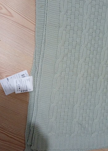 Yeşil Örgü Çocuk Battaniyesi - Görsel 4