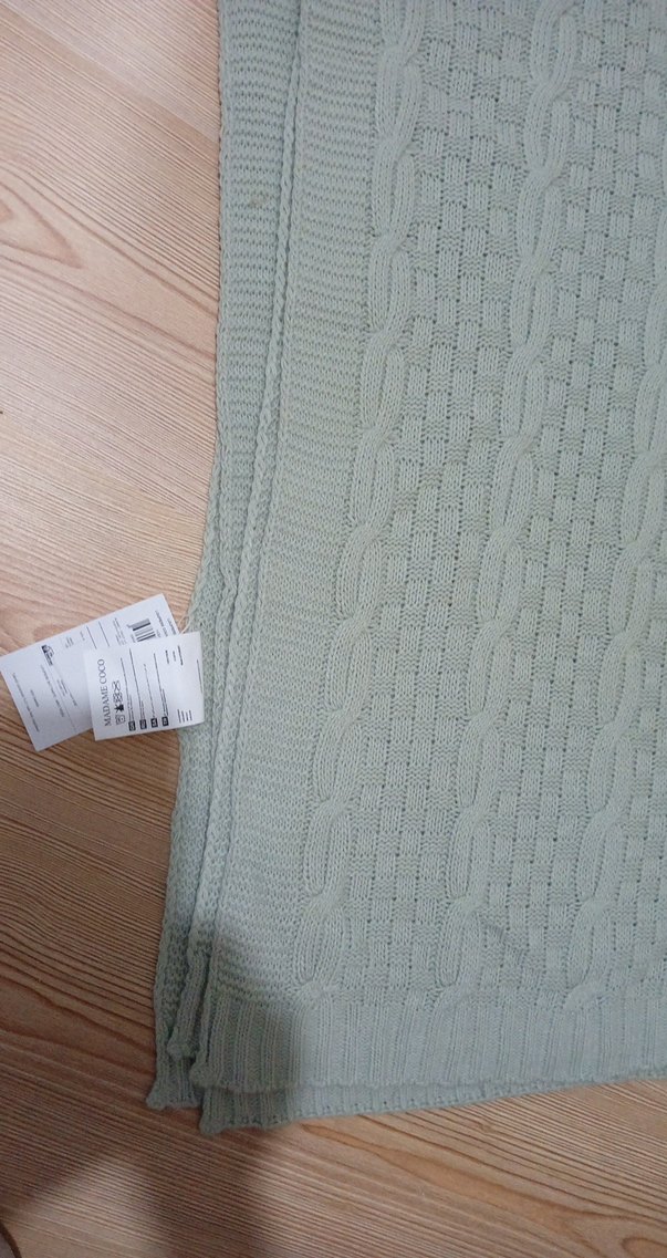 Yeşil Örgü Çocuk Battaniyesi - Görsel 4