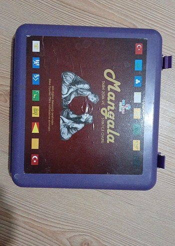 Mangala Oyunu Seti Mor Taşlı - Görsel 2