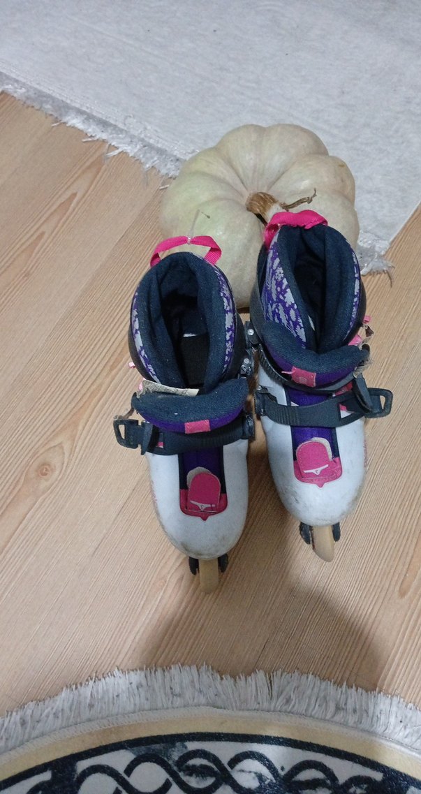 Mor Desenli kız Spor Paten - Görsel 2