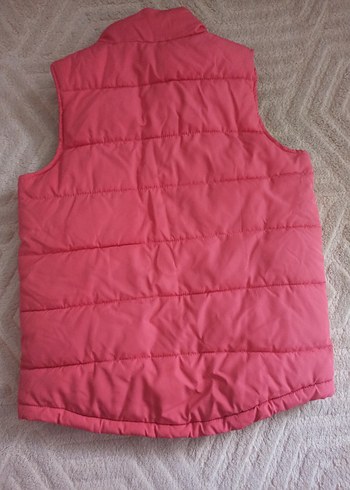 Kız Çocuk Pembe Fermuarlı Yelek - Görsel 2