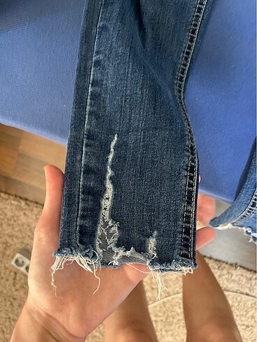 36 Beden mavi Renk Kot pantalon