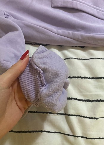 Kadın lila addax sweatshirt xs s - Görsel 3