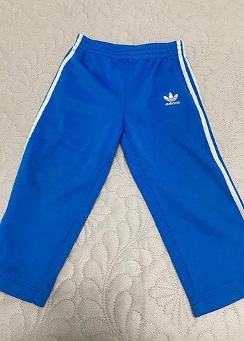 24-36 Ay Beden Erkek Çocuk Adidas Mavi Fermuarlı Eşofman Takımı