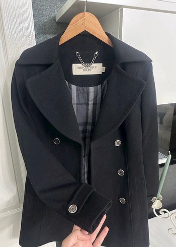 Burberry Brit Siyah Kadin Kaban