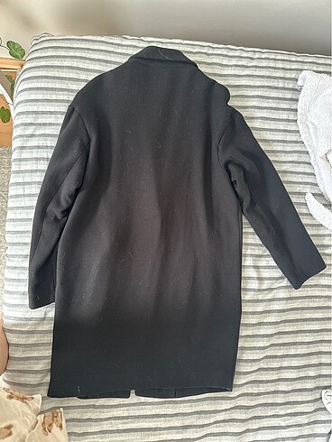 s Beden siyah Renk Stradivarius Siyah İnce Kaban