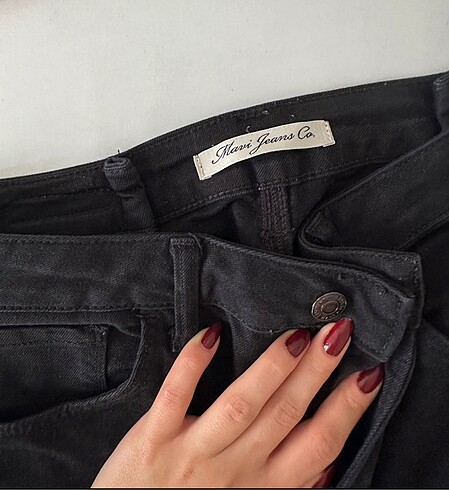 s Beden Mavi jeans siyah kot