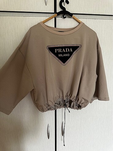 Prada Prada crop sweatshirt
