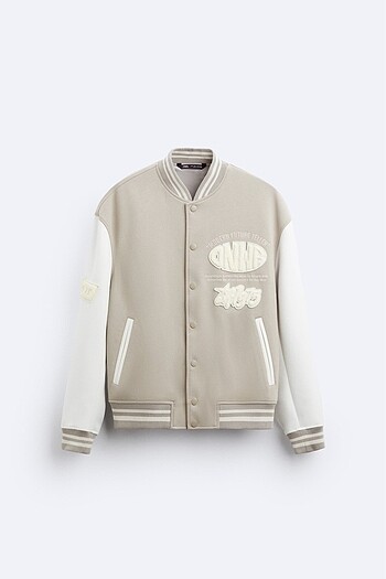 Zara Yamalı Bomber Ceket