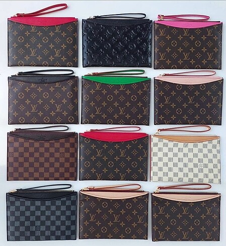 LOUİS VUITTON zarf el çantası .