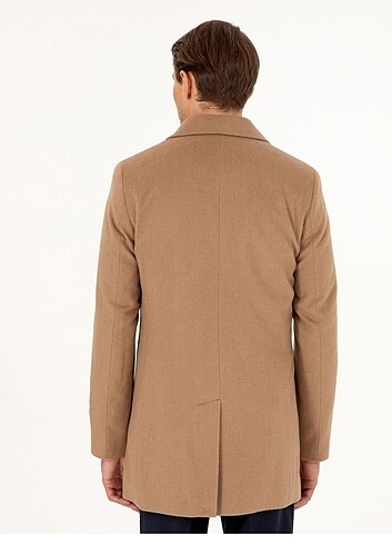 Pierre Cardin Pierre Cardin ex slim fit yün kaban