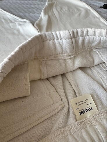 Pull and Bear Pull&Bear Erkek Relax Fit Krem Jogger Pantolon
