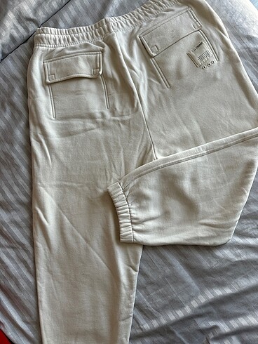 l Beden Pull&Bear Erkek Relax Fit Krem Jogger Pantolon