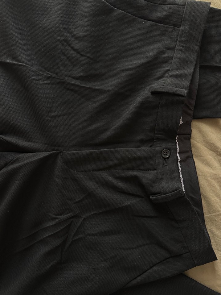 Zara Erkek Siyah Kumaş Pantolon - Görsel 3
