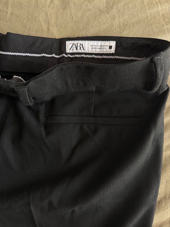 Zara Erkek Siyah Kumaş Pantolon - Görsel 2