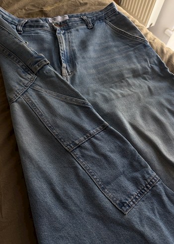 Erkek Bol Kesim Carpenter Kot Pantolon - Görsel 2