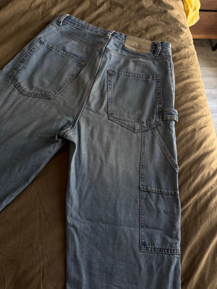 Erkek Bol Kesim Carpenter Kot Pantolon - Görsel 5