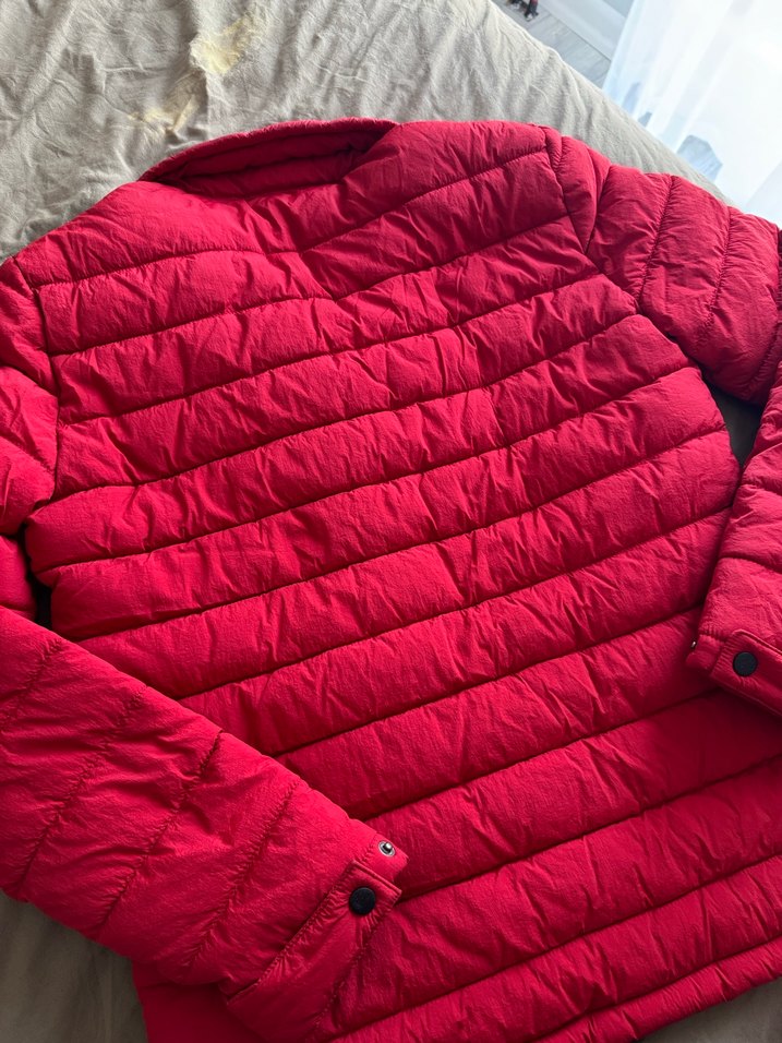 Fermuarlı Kırmızı Erkek Kışlık Mont - Görsel 4