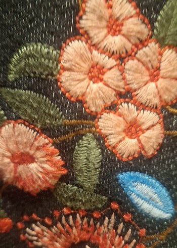 zara Nakışlı Bohem genç kız Ceket - Görsel 3