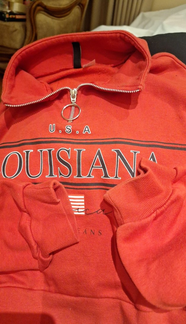 h&m Kadın Kırmızı Fermuarlı Kapüşonlu Sweatshirt - Görsel 2