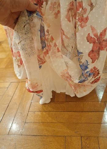 Çiçek Desenli zara 13.14 yaş Elbisesi - Görsel 9