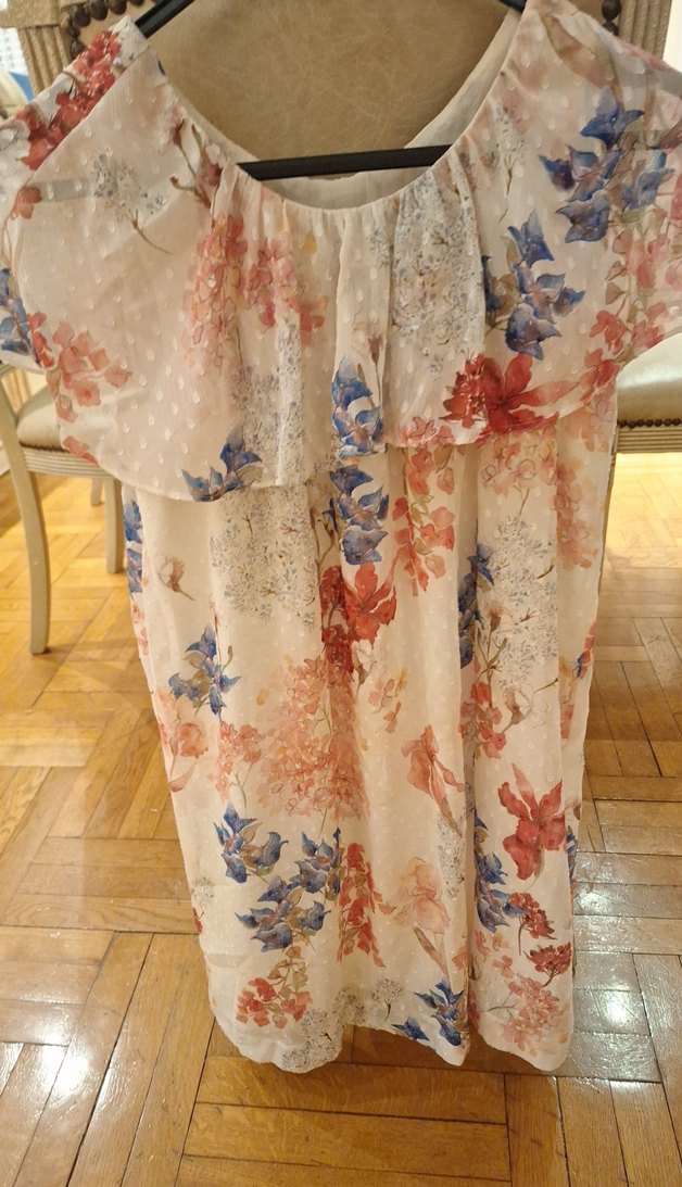 Çiçek Desenli zara 13.14 yaş Elbisesi - Görsel 2