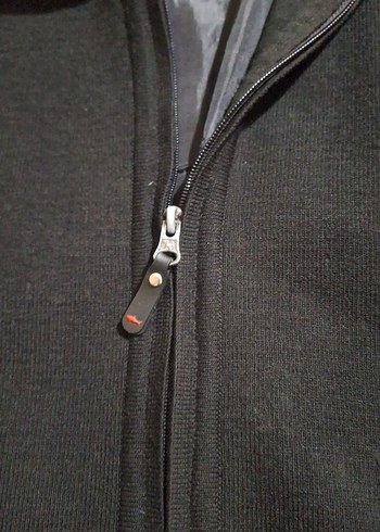 Erkek polare maka fırsat Siyah Fermuarlı mont Ceket - Görsel 9