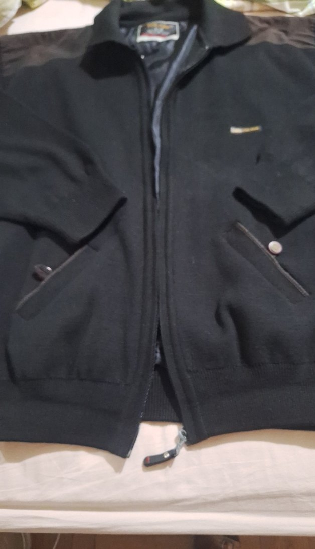 Erkek polare maka fırsat  Siyah Fermuarlı mont Ceket - Görsel 2