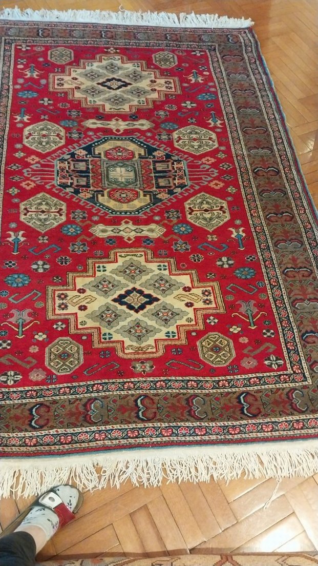 el halısı kayseri kafkas bünyan Kırmızı Halı205/146 tertemiz - Görsel 2