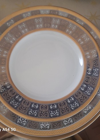 kelepir Altın Desenli Porselen KRC 105 PARÇA YEMEK Takımı. - Görsel 15