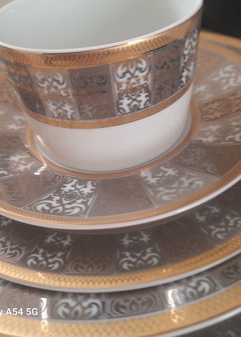 kelepir Altın Desenli Porselen KRC 105 PARÇA YEMEK Takımı. - Görsel 10