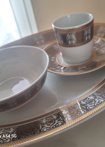 kelepir Altın Desenli Porselen KRC 105 PARÇA YEMEK Takımı. - Görsel 9