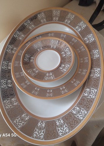 kelepir Altın Desenli Porselen KRC 105 PARÇA YEMEK Takımı. - Görsel 16