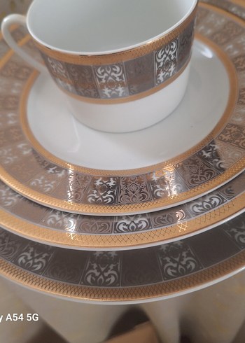 kelepir Altın Desenli Porselen KRC 105 PARÇA YEMEK Takımı. - Görsel 6